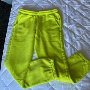 Child’s xl neon sweat pants from target